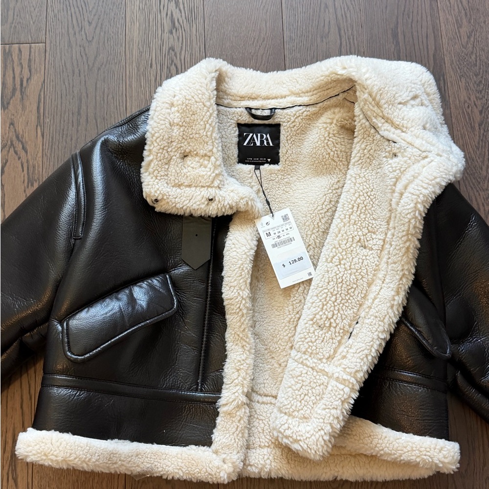 Zara shearling coat